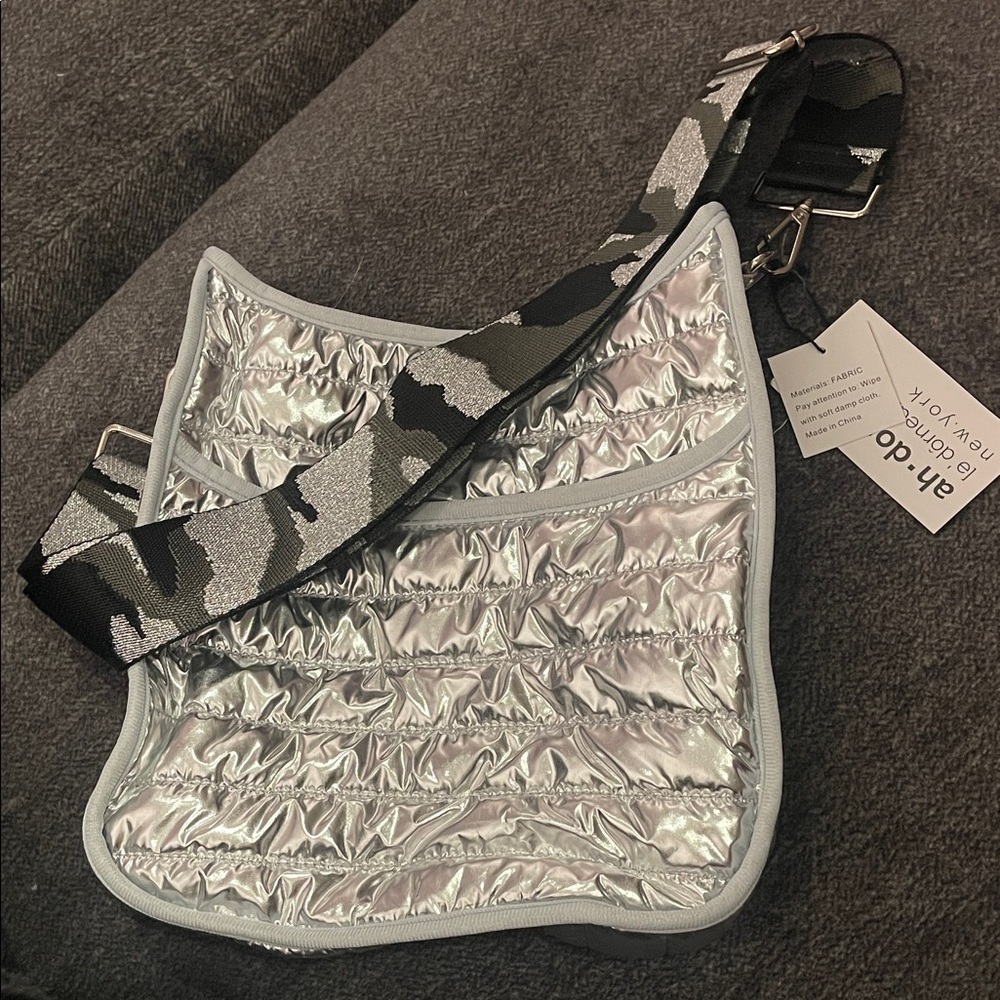 Silver Quilted Women's Bag
